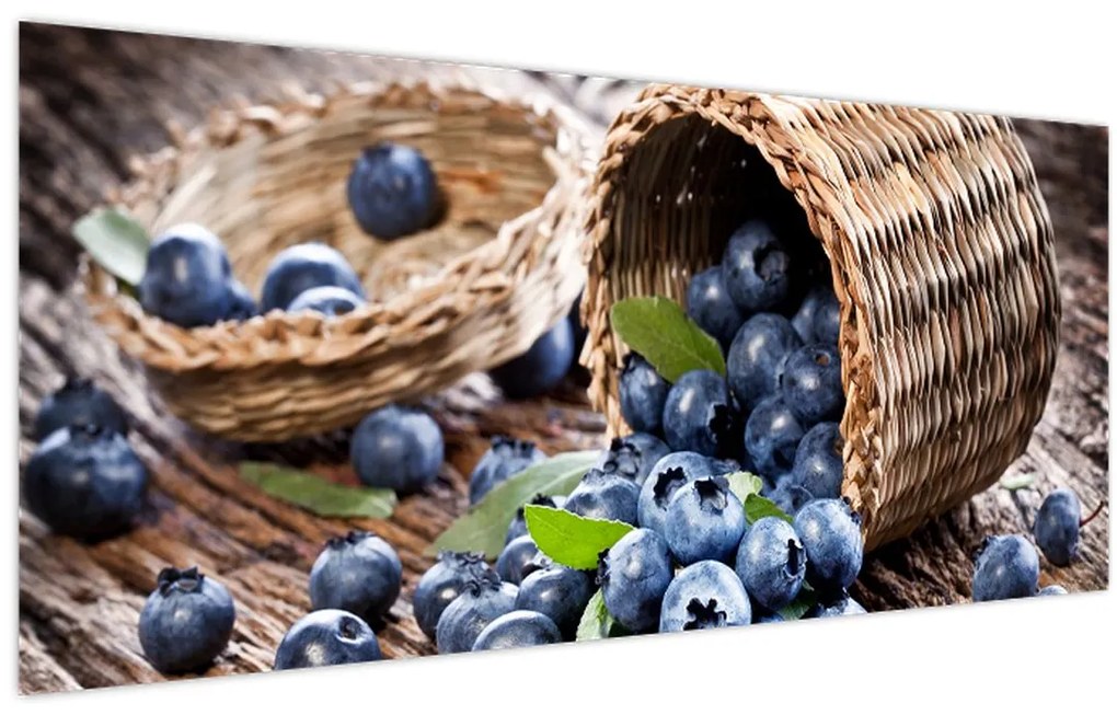 Obraz - Šťavnaté čučoriedky (120x50 cm)