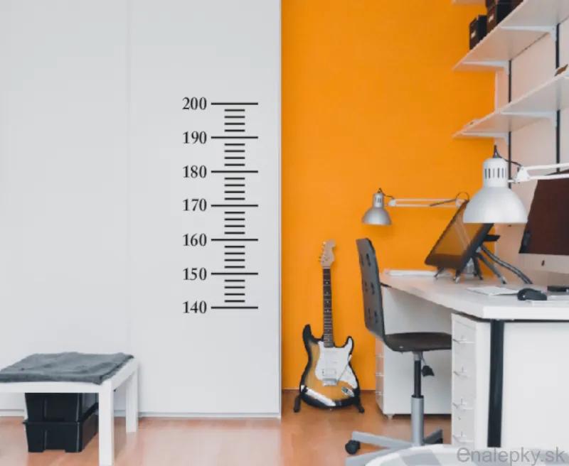 Nálepka na stenu - Samostatný meter od 140 cm do 200 cm Farba: oranžová 034