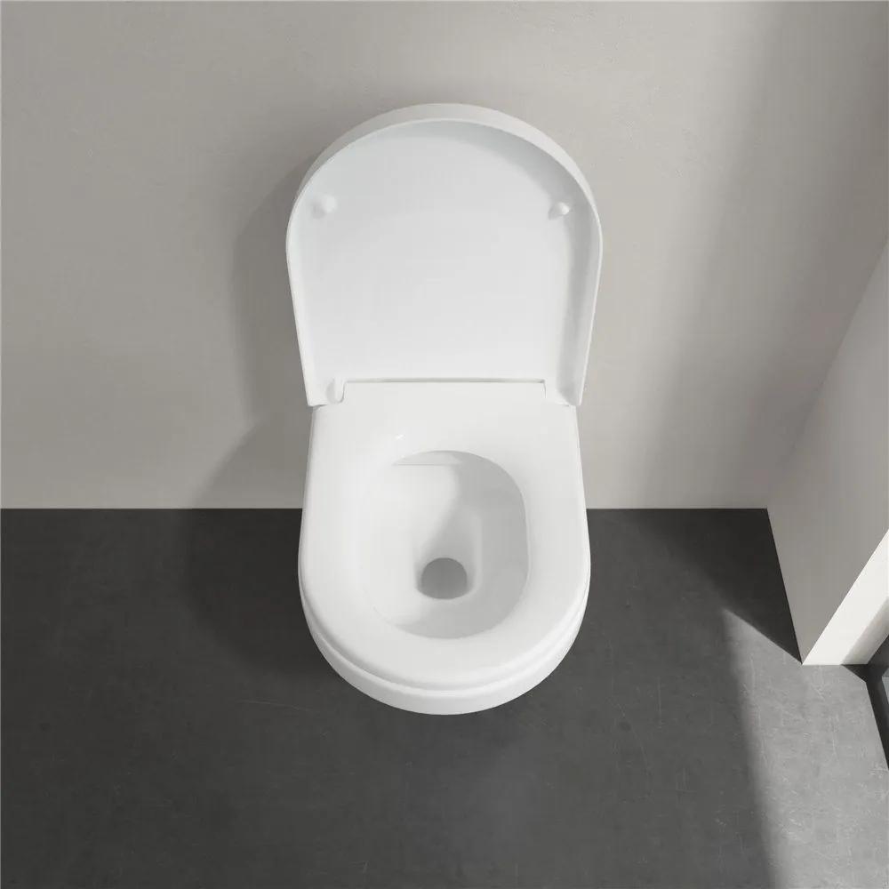 VILLEROY &amp; BOCH Architectura WC sedátko s poklopom, s funkciou QuickRelease a Softclosing, biela alpská, 98M9C101