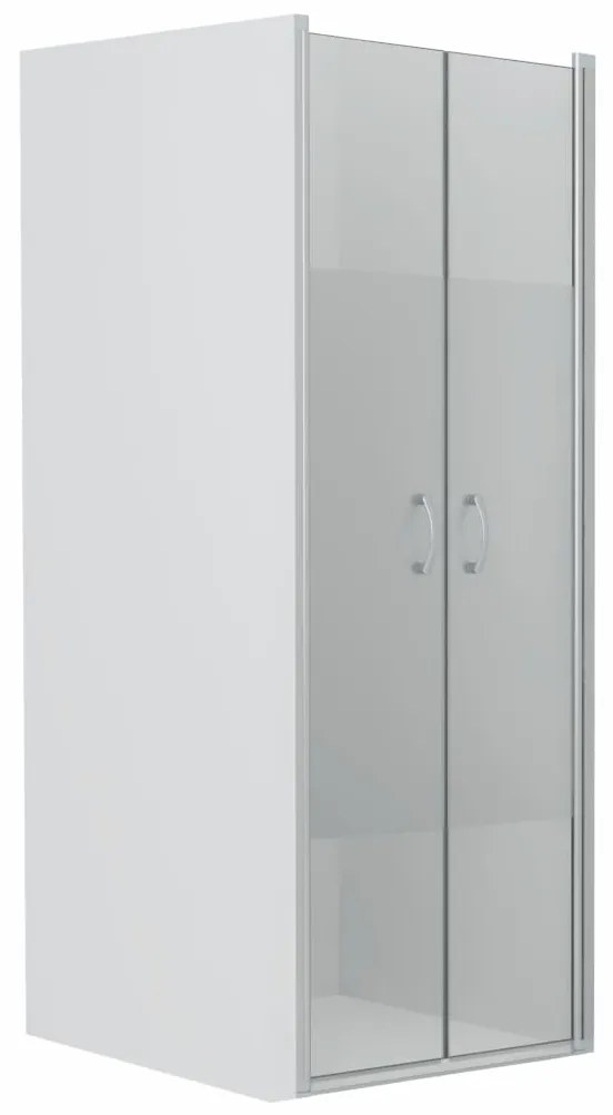 vidaXL Sprchové dvere polopriehľadné ESG 80x185 cm