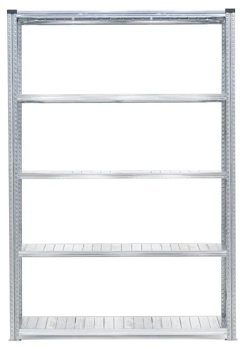 Policový kovový regál TRANSFORM, základná sekcia, 2500x1200x320 mm