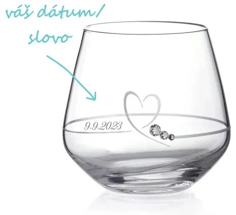 Svadobný svietnik Diamante Romance