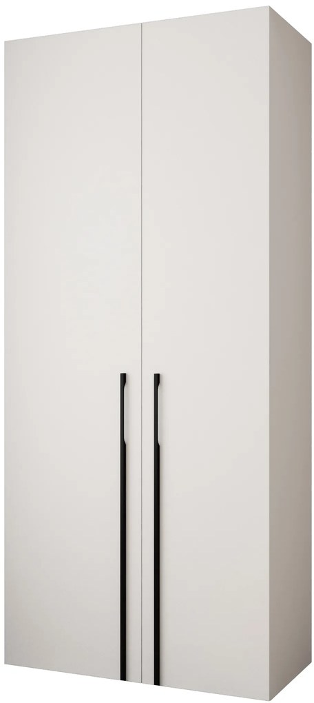 Šatníková skriňa 110 cm Carmela 40-3 (biela + čierna). Akcia -20%. Vlastná spoľahlivá doprava až k Vám domov. 1126593