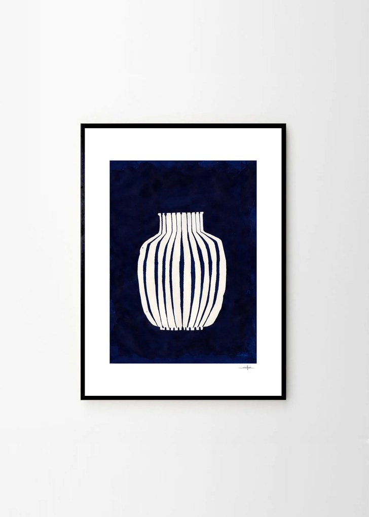 THE POSTER CLUB Autorský plagát Blue Vase by Ana Frois 30 x 40 cm