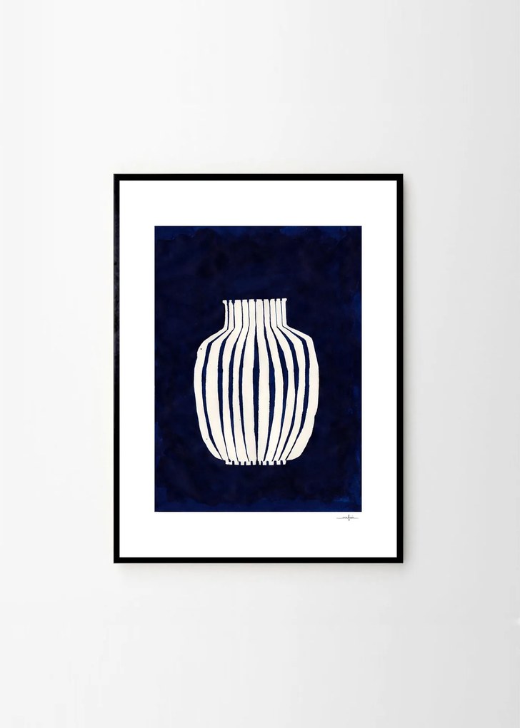 THE POSTER CLUB Autorský plagát Blue Vase by Ana Frois 30 x 40 cm