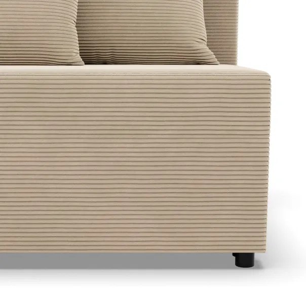 Rohová rozkladacia sedačka FERMO Poso krémová