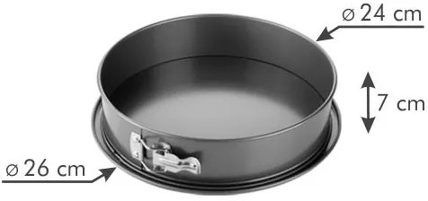 Tescoma Delícia 623304.00 - Forma na tortu rozkladacia DELÍCIA o 24 cm, so širokým dnom