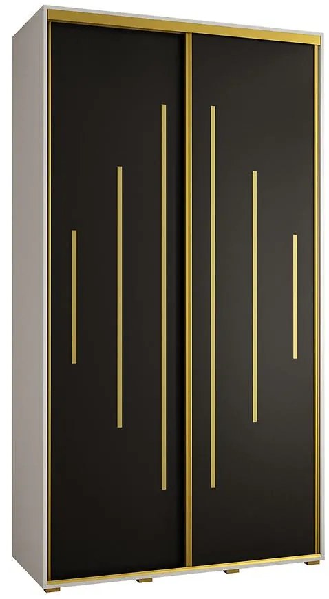Skriňa 45 Canaris 12 130 biela/čierna/gold