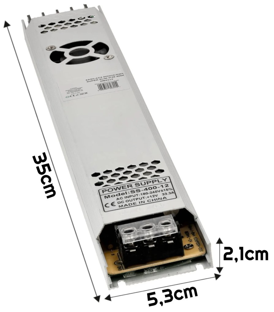 BERGE Modulárny napájací zdroj SUPER SLIM - IP20 - 400W