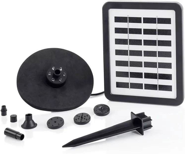 Solárna fontána s osvetlením