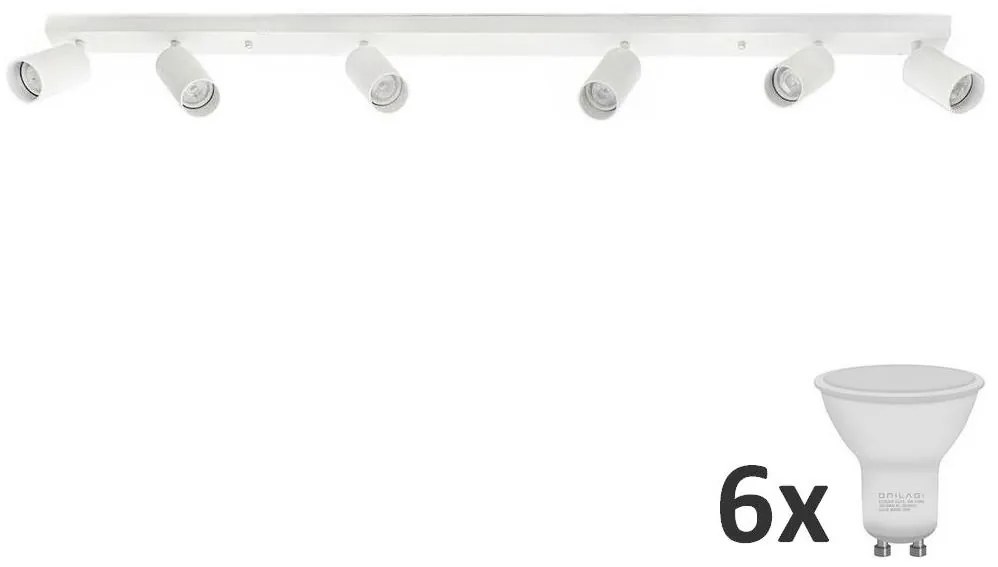 MAXLED LED Bodové svietidlo ANGIE 6xGU10/6W/230V biela LEDMX0124