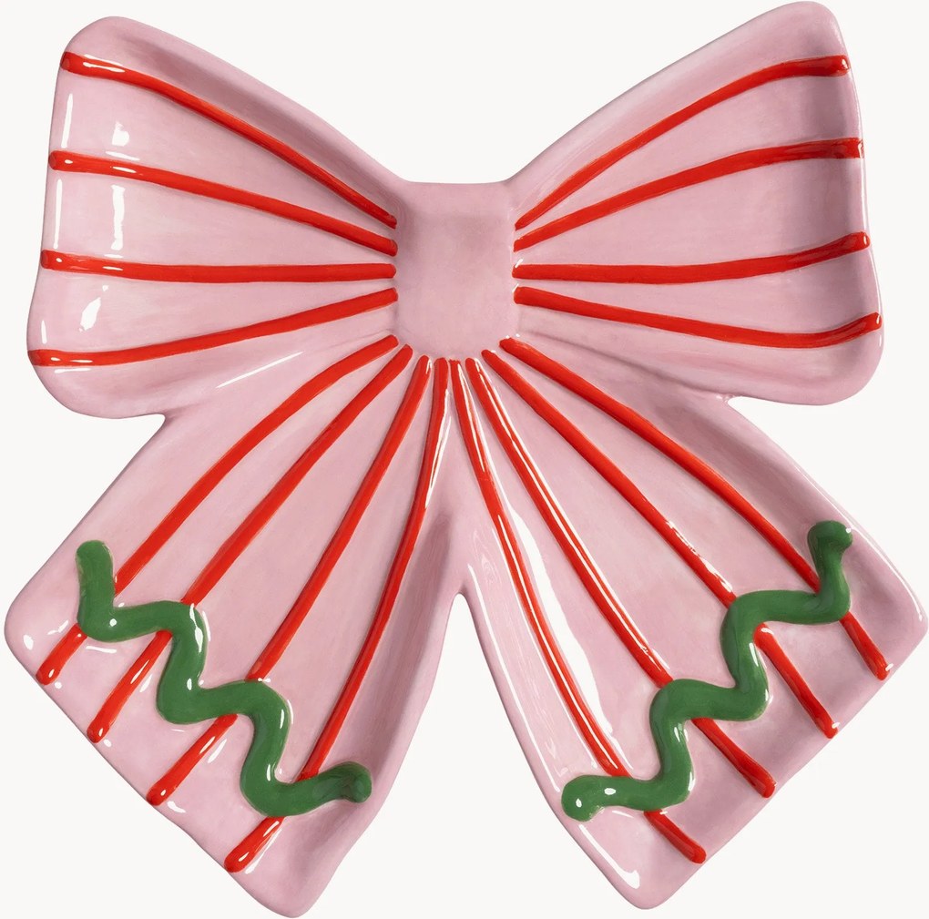 Ručne maľovaný servírovací tanier Ribbon