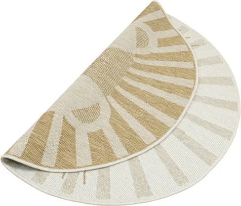 Detský obojstranný koberec BRUSSELS 206023/10820 béžový / krémový kruh