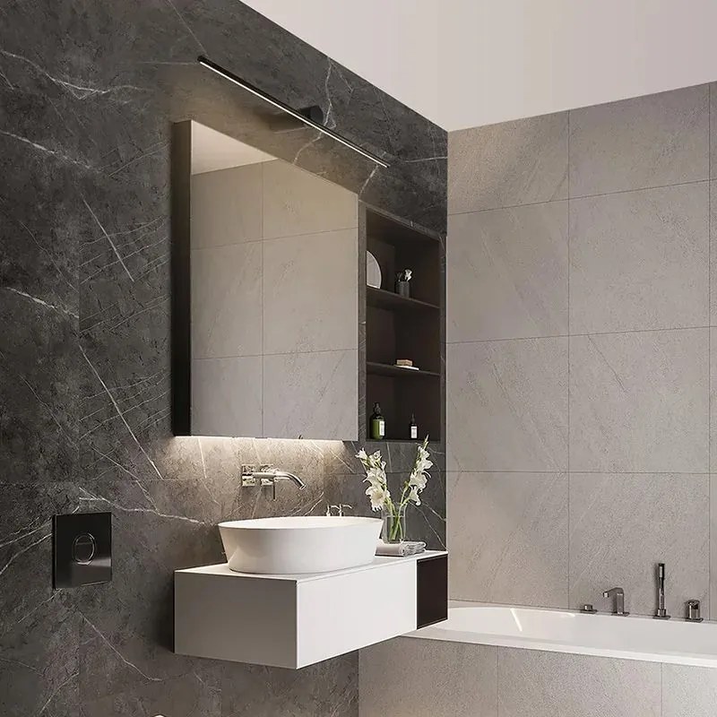 Toolight Toolight, LED nástenné svietidlo 60cm 9W 4000K APP1342-W, čierna, OSW-02432