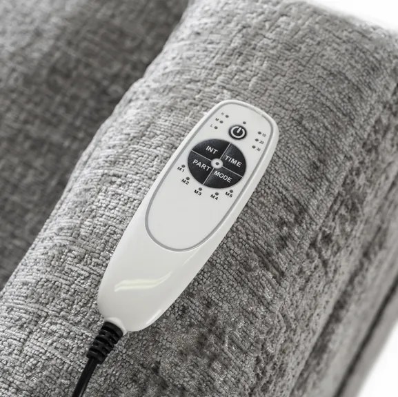 Masážne polohovateľné kreslo ARIEN sivý zamat - vintino.sk