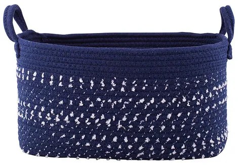 Altom Bavlnený hranatý košík Dark blue, 24 x 34 x 18 cm, M
