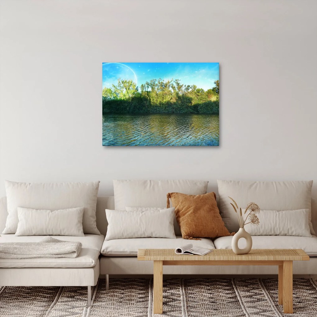 Obraz - jazero (70x50 cm)