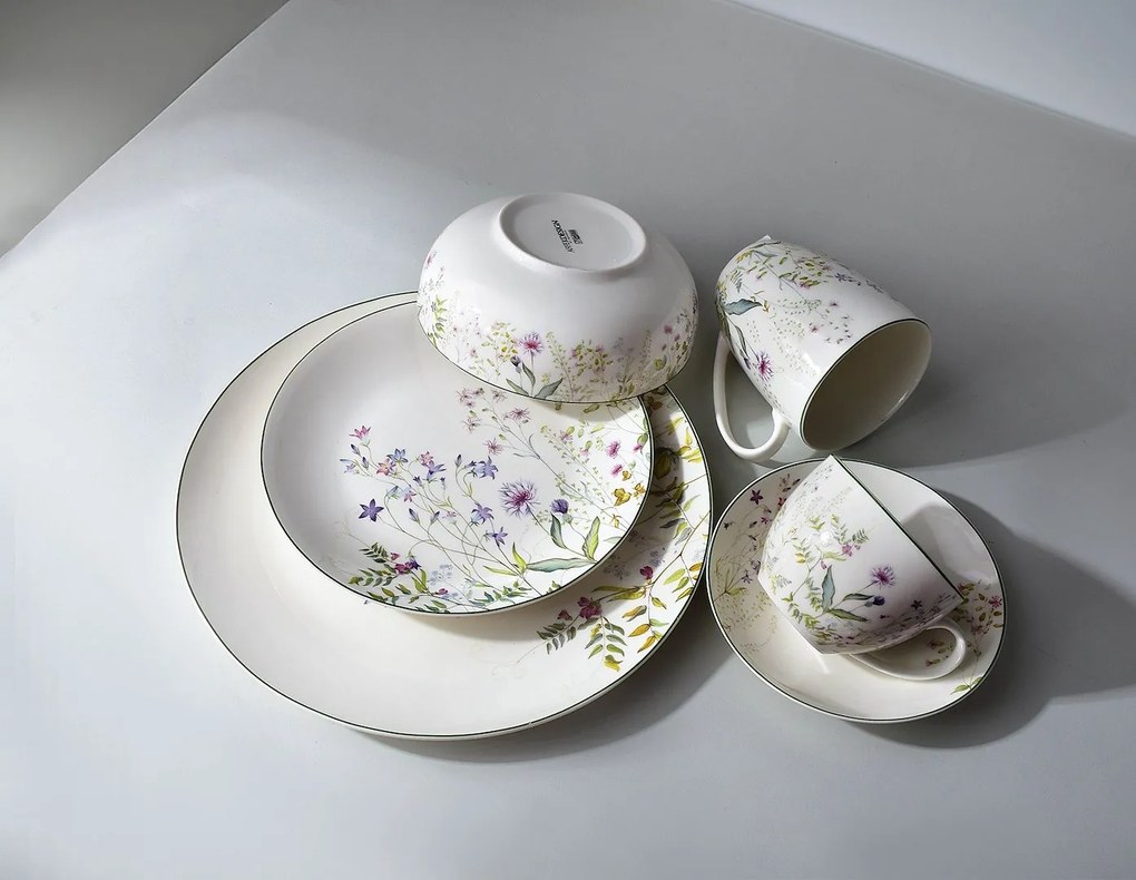 Porcelánová šálka s podšálkou Faccia Verde 250 ml