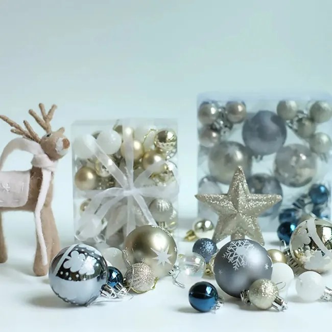 Vianočné guľky - SYSD1688-046 (36ks)