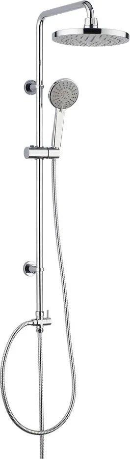 Mereo Lila, sprchová súprava, plast. hlavová sprcha a tropolohová ručná sprcha vr. sprchovej batérie 150 mm, MER-CBEE609