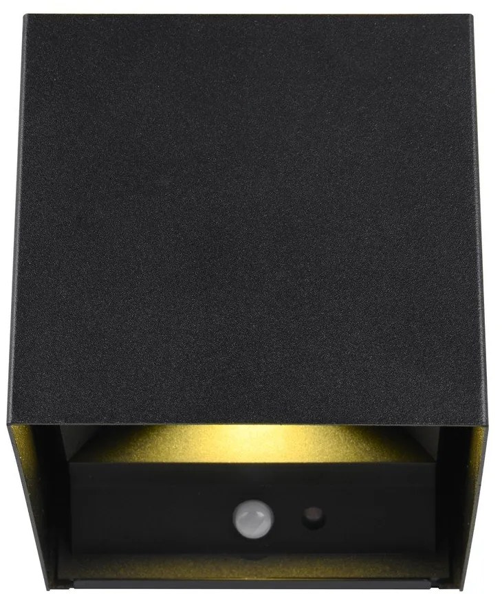 Čierne LED nástenné svietidlo Talent – Trio