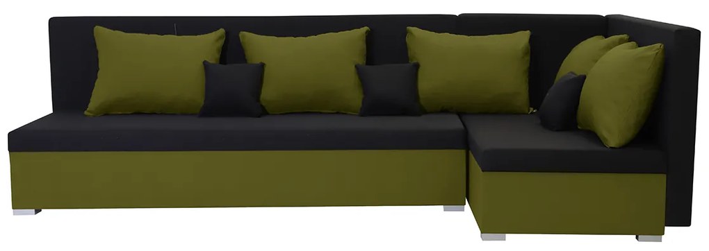 Rohová sedacia súprava s funkciou spania ARO Čierna námornícka modrá