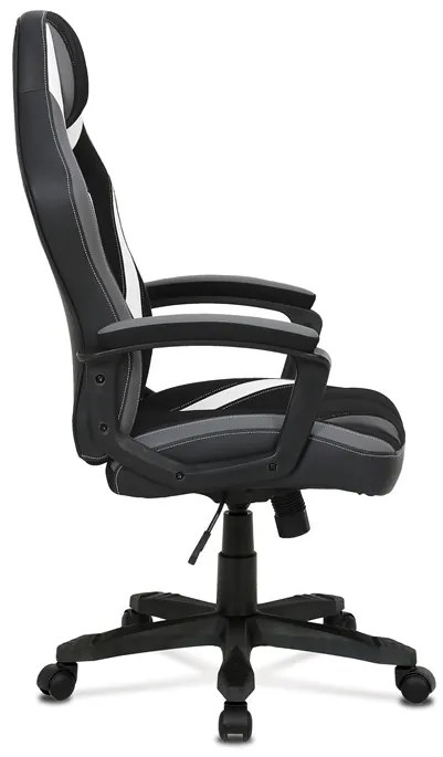 BONTEC Herné kreslo, hojdací mechanizmus, čierna látka, KA-Y326 GREY Farba: Čierna