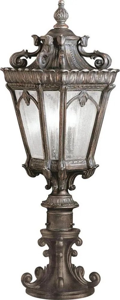 Kichler KL-TOURNAI3-L - Vonkajšia lampa TOURNAI 2xE14/60W/230V IP44 bronzová