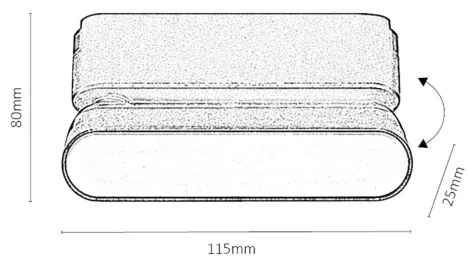 Rabalux 70127-LED Stm. str. svieti. do 1-fáz. lišt. sys. LiTrack 4W/24V 11,5 cm