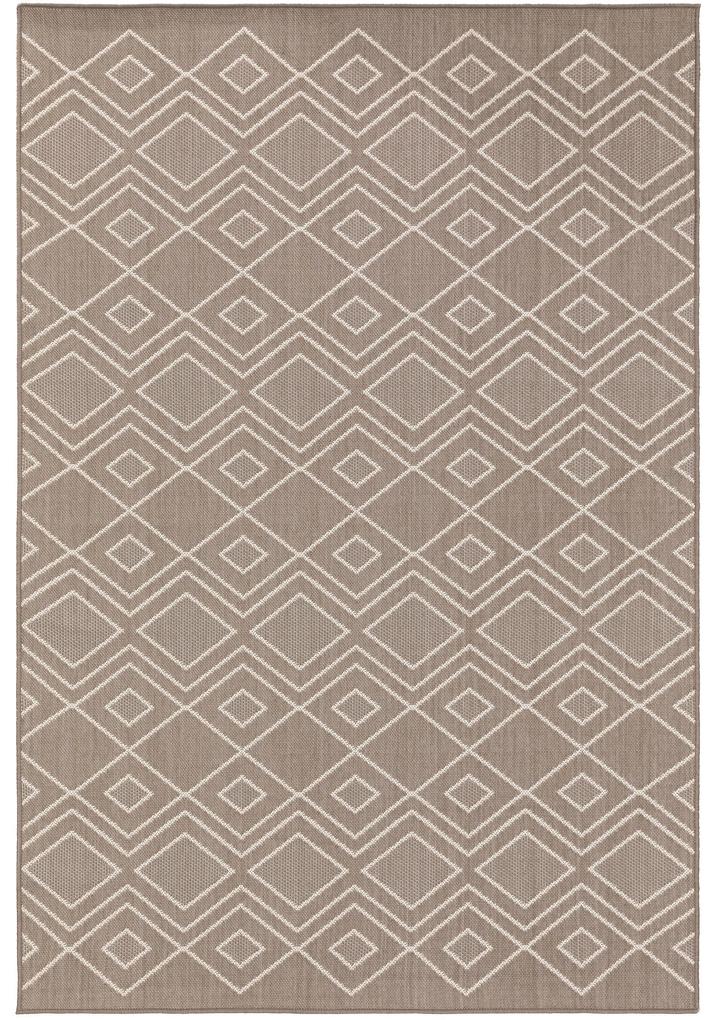 MOOD SELECTION Exteriérový koberec Nillo Grey/Taupe , šedá/šedohnedá