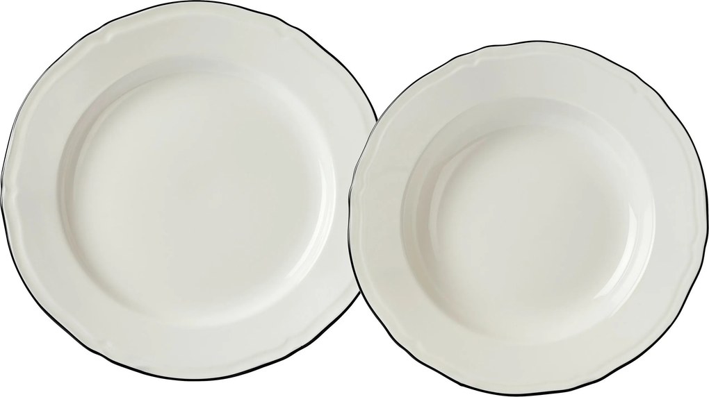 XXXLutz JEDÁLENSKÝ SERVIS porcelán keramika Novel - Jedálenské sety - 005653016102