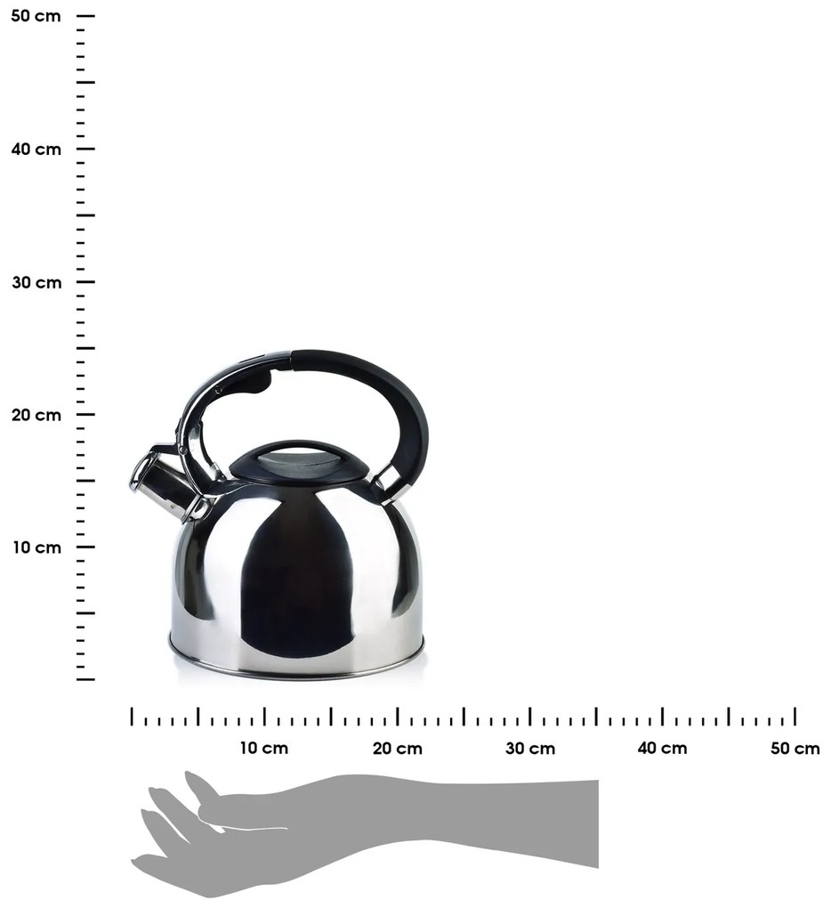 Kovová čajová kanvica Sten Silver 2,5l