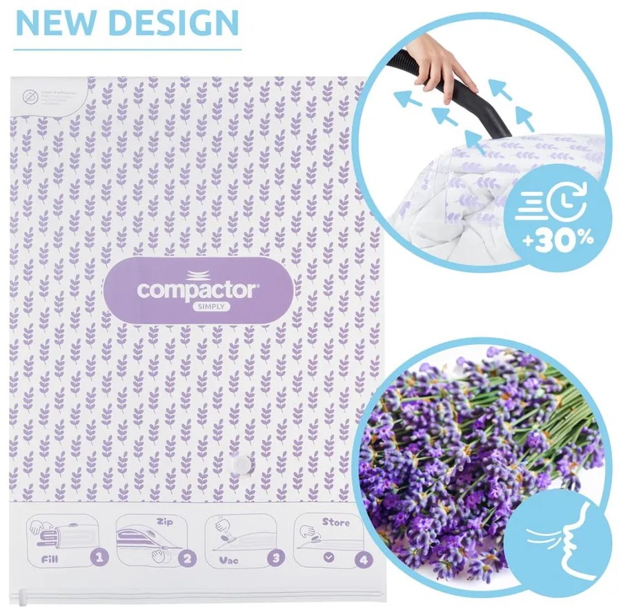Vákuové vrecia v súprave 5 ks Compress Lavender – Compactor