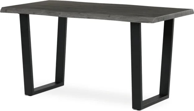 Jedálenský stôl HT-F4214 sivý dub / čierny