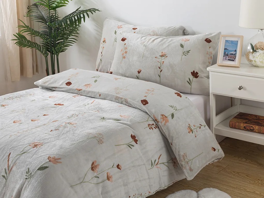 XPOSE® Mikroplyšové obliečky DIVOKÉ MAKY Exclusive - svetlo sivé