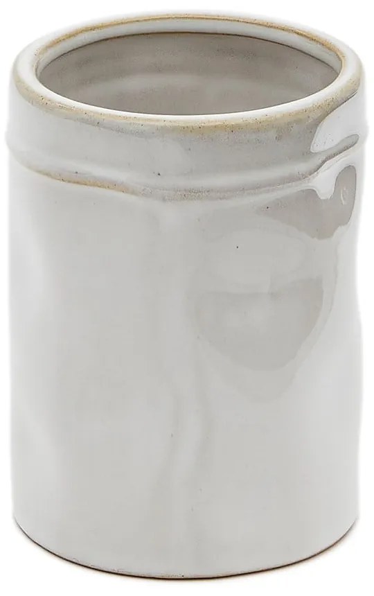 Krémový keramický téglik na zubné kefky Savel – Kave Home