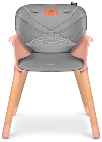 Lionelo - Detská jedálenská stolička 2v1 KOEN Pink Rose