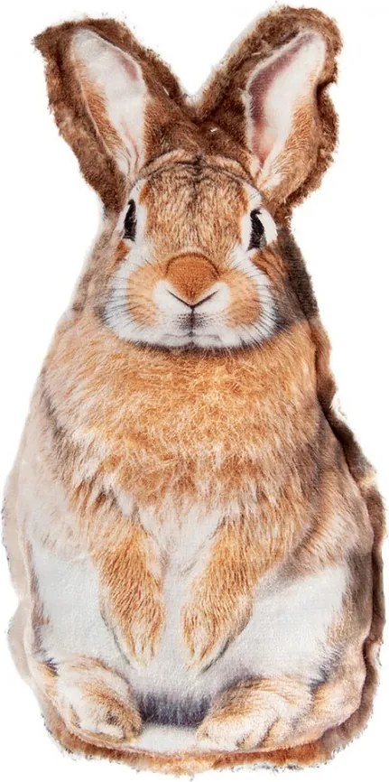 Dekoračný plyšový vankúšik v tvare zajačika - 16*5*32 cm