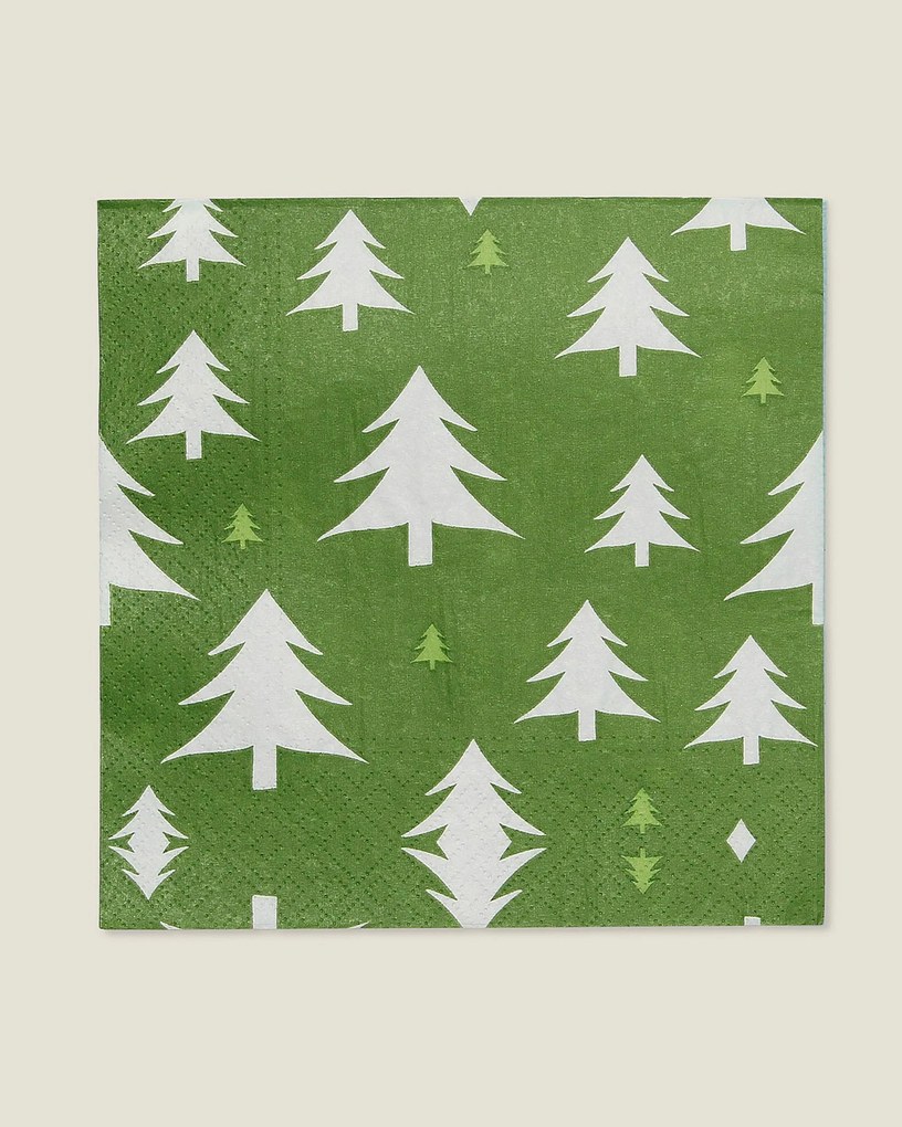 Vianočné obrúsky Green Trees I 20 szt.