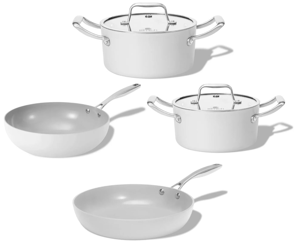 Elmich Rodinná sada keramického riadu Vital 4 ks - krémovo biela