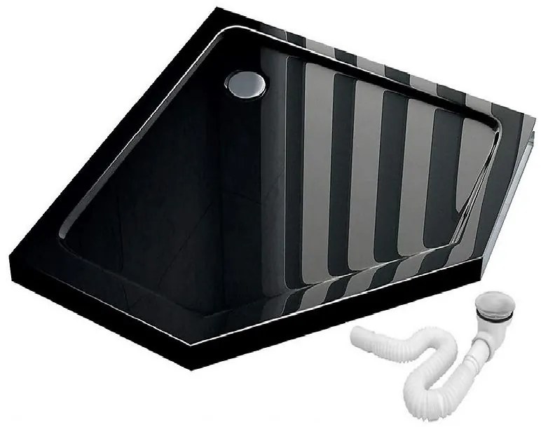 SPRCHOVÁ VANIČKA PIŤUHNÁ DIAMOND BLACK 90X90X5 K8543