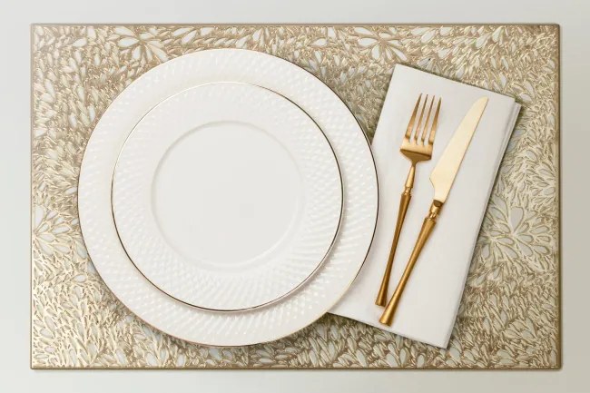 Podložka pod tanier MELANIE strieborná