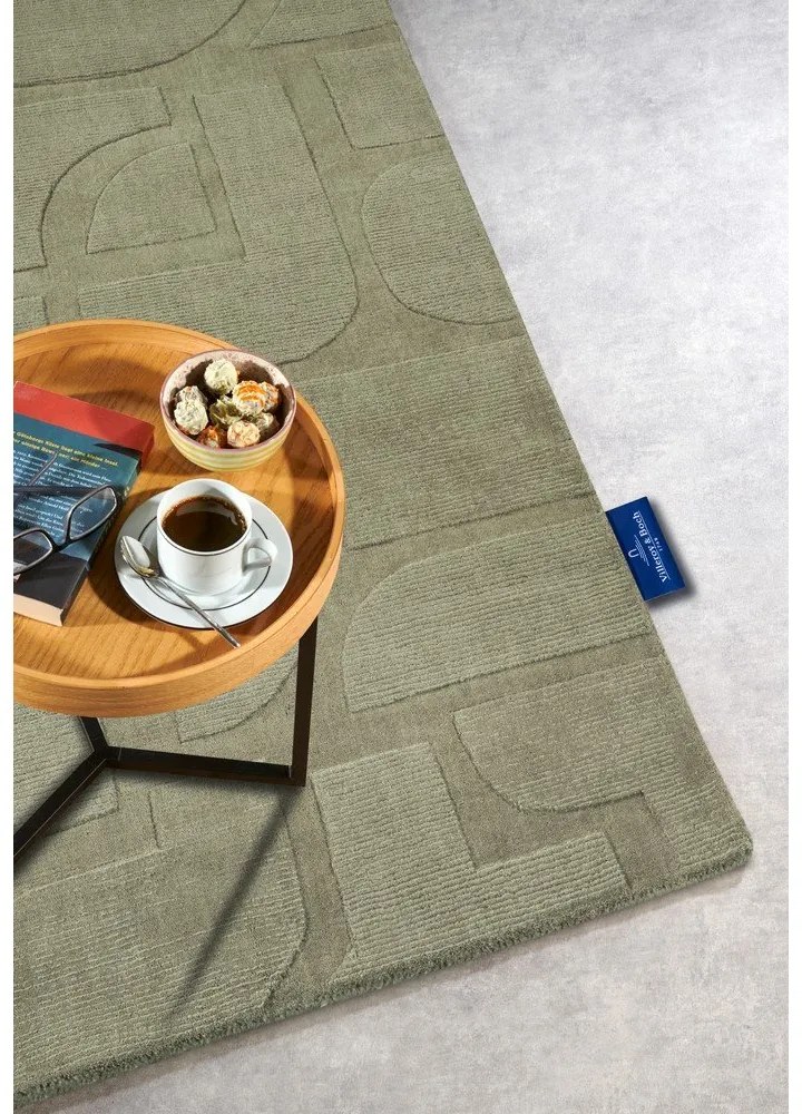 Zelený ručne tkaný vlnený koberec 80x150 cm Alexis – Villeroy&amp;Boch