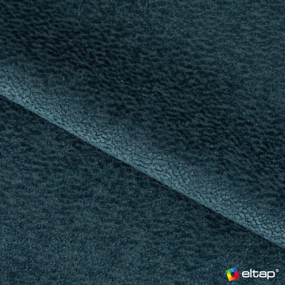 Modrá čalúnená dvojlôžková posteľ s úložným priestorom s roštom 180x200 cm Dizzle – ELTAP