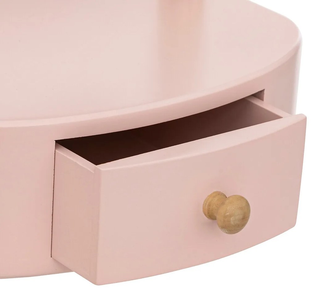 Detský toaletný stolík so zrkadlom Chary, 22x28 cm, ružová