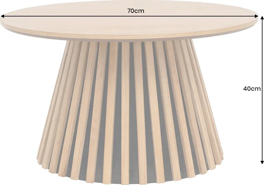 Konferenčný stolík Wadeline 70 cm dubová dýha