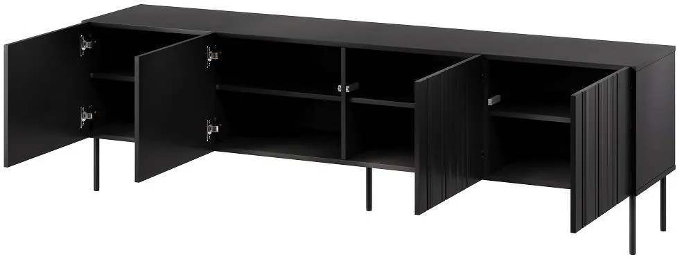 TV stolík Isla II čierny