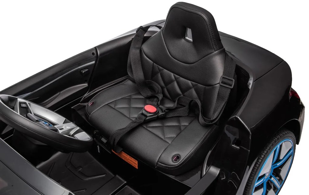 Detské elektrické autíčko na diaľkové ovládanie BestBerg BBCC-20B - BMW i4 / od 3 rokov / nosnosť 30 kg / čierne
