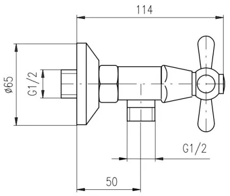 RAV Slezák MK180.5/2SM - Sprchová súprava s batériou MORAVA RETRO stará mosadz