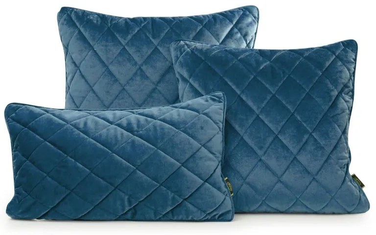 Dekorstudio Dekoračná obliečka na vankúš VELVET27 v granátovomodrej farbe